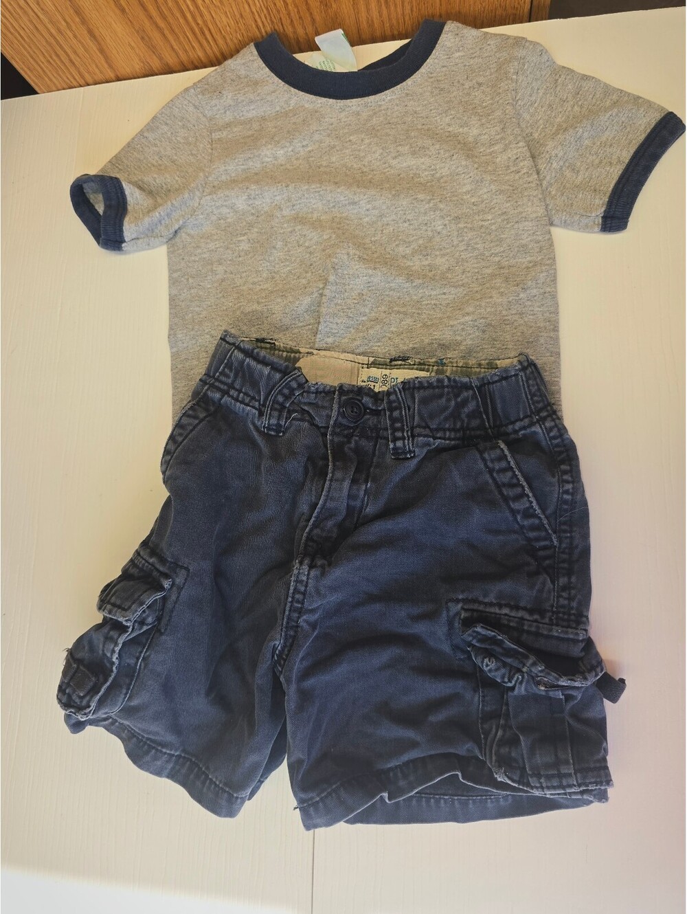 Toddler Boys 24M Clothes Lot 2 Pc Circo Ringer T-Shirt Childrens Place Shorts